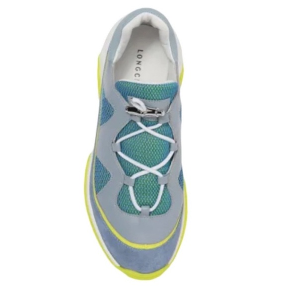 Longchamp Freeminder Blue Tennis Trainers - Picture 3 of 12